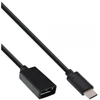 „InLine 35800“ USB 3.1 adapterio kabelis, C tipo kištukinis į A moteriškas USB tipo C kištukas iki A tipo USB lizdas 0,15 m juodas