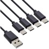Inline Kabelis USB Delock USB-A - 4x USB-C 1 m Juodas