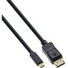 Kabelis USB InLine USB-C - DisplayPort 5 m Juodas (64125)