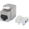 „Intellinet Network Solutions“ INTELLINET Cat6a modulinis lizdas FTP Keystone lizdas be įrankių Sidabrinis