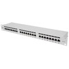 INTELLINET 24 prievadų Cat6a patchpanel FTP 1HE grau
