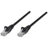 Intellinet tinklo pataisos kabelis, Cat5e, 1,5 m, juodas, CCA, U/UTP, PVC, RJ45, paauksuoti kontaktai, neužsikimšęs, su įdėklu, viso naudojimo laiko garantija, 1,5 m, Cat5e, U/UTP (UTP), RJ-45, RJ-45, juodas