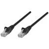 Intellinet tinklo pataisos kabelis, Cat5e, 1,5 m, juodas, CCA, U/UTP, PVC, RJ45, paauksuoti kontaktai, neužsikimšęs, su įdėklu, viso naudojimo laiko garantija, 1,5 m, Cat5e, U/UTP (UTP), RJ-45, RJ-45, juodas