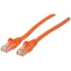 Intellinet Tinklo pataisos kabelis, Cat6, 15m, oranžinis, CCA, U/UTP, PVC, RJ45, paauksuoti kontaktai, neužsikimšęs, su įdėklu, viso naudojimo laiko garantija, polietileninis maišelis, 15 m, Cat6, U/UTP (UTP), RJ-45, RJ-45, oranžinis
