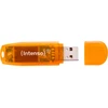 „Intenso Rainbow Line“, 64 GB, USB A tipo, 2.0, 28 MB/s, Dangtelis, Oranžinis