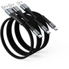 Kabelis USB Intenso USB-A - USB-C 0.5 m + 2x 2 m Juodas (7909030)