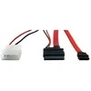 Inter-Tech SATA - SATA Slimline + Molex, 0,3m, Raudona (88885264)