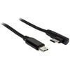 Inter-Tech Kabelis Type C auf Type C 90°, 1m juodas