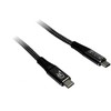 Kabelis USB TreQ Inter-Tech Kabelis AC USB-C 3.2 Gen 2x2, 240W - 1,5m