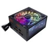 Maitinimo šaltinis INTER-TECH Argus RGB 750 W CM, 80PLUS Gold, 140 mm ventiliatorius su 21 itin ryškiu šviesos diodu, perjungiamas apšvietimas, akrilo stiklo šoninis skydelis, aktyvus PFC, 4xPCI-e, OPP/OVP/SCP apsauga, pusiau modulinis kabelių valdymas (rev. . 2)