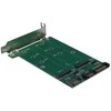 „Inter tech“ adapteris dviem M.2 S-ATA diskams (1xS-ATA 15 kontaktų + 2x7 kontaktų kištukas), dėklas