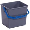 Tina Trolleys Prekių dėžė Tina vežimėliams 240x190x220 mm pilka PP su mėlyna rankena