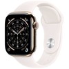 Išmanusis laikrodis Apple Watch 11 GPS + Cellular 42mm Gold Titanium Sport Band S/M Rožinė (MF8W4ZR/A)
