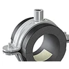 Isopipe ISOCLAMP 006x13 mm - vamzdžio laikiklis, cinkuota HD apkaba, M8/M10, nuo -45 iki +105 laipsnių