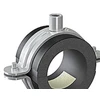 Isopipe ISOCLAMP 010x13 mm - vamzdžio laikiklis, cinkuota HD apkaba, M8/M10, nuo -45 iki +105 laipsnių
