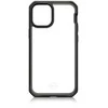 ITSKINS FERONIABIO PURE dėklas, skirtas „iPhone 12 mini®“. Juodas ir skaidrus.