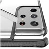 ITSKINS HYBRID CLEAR dėklas, skirtas „Samsung Galaxy S21 Ultra 4G / 5G®“. Juodas ir skaidrus.