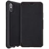 ITSKINS HYBRID FOLIO dėklas, skirtas iPhone XS / X®. Juodas ir raudonas su perdirbta oda.