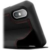 ITSKINS HYBRID FOLIO dėklas, skirtas iPhone XS / X®. Juodas ir raudonas su perdirbta oda.