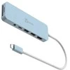 J5create – ekologiškas USB-C kelių prievadų šakotuvas su maitinimo šaltiniu – žydras
