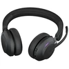 Jabra Evolve2 65 ausinės, stereo, belaidė, Bluetooth, juoda su Link 380 USB-C, optimizuota Microsoft komandoms