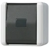 JUNG 834 W - Pushbutton switch - Juodas,Baltas - IP44 - 250 V - 10 A