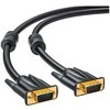 deleyCON VGA kabelis – HQ – juodas – 3,00 m, VGA: Han – VGA: Han