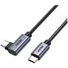 Unitek Kabelis USB-C kampinis 90° PD100W 0,5m