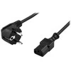Kabelis DELTACO kampinis CEE 7/7 į tikrai IEC 60320 C13, 7m / DEL-111C
