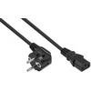 Kabelis zasilający Alcasa Kabelmeister SK1430-S005 kabelis zasilające Juodas 0,5 m IEC C14 IEC C13