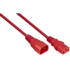 Nezatříděno Kabelis zasilający Alcasa Kabelmeister SK1430-R030 kabelis zasilające Raudona 3 m IEC C14 IEC C13