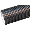 Kaczmarek Malewo Spolka Jawna EUR Išleidimo vamzdis, viršutinis, DN150, SN8, 6 m, 171–150 mm, su grioveliais, 105 g, DV, juodo HDPE vamzdis su gamintojo skersmeniu ir žiedu.
