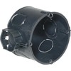 Wexe KAISER Euro įleidžiamoji dėžutė 1056-04. Skersmuo Ø 60 mm, gylis 46 mm. Juoda, be halogenų.