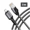AXAGON ADE-CM30 USB-C 5 Gbps – Gigabit Ethernet adapteris su integruotu CAT6 RJ-45 tinklo kabeliu (3 m), Asix AX88179B