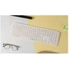 Klaviatūra Keychron B6 Pro Ultra-Slim Wireless Tri-Mode Ivory Baltas