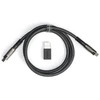 Keychron Dvigubo apvalkalo Geek kabelis 8K, 1 m, USB C, USB C, 0,48 Gbit/s, juodas