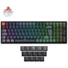 Klaviatūra Keychron K4 QMK, 96%, su laidu &amp; Wireless, USB + RF belaidė + Bluetooth, Magnetic-mechaninė key switch, RGB LED, Juodas