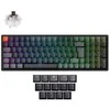 Klaviatūra Keychron K4 QMK, 96%, su laidu &amp; Wireless, USB + RF belaidė + Bluetooth, Magnetic-mechaninė key switch, RGB LED, Juodas