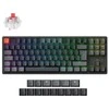 Klaviatūra Keychron K8 QMK, su laidu & Wireless, USB + RF belaidė + Bluetooth, Magnetic-mechaninė key switch, RGB LED, Juodas