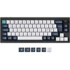 Klaviatūra Keychron Q2 Max, laidinis ir belaidis, USB + RF belaidis + „Bluetooth“, magnetinis-mechaninis rakto jungiklis, RGB LED, juodas, anglies pluošto