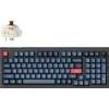 Klaviatūra Keychron V5 Max, 96 %, laidinis ir belaidis, radijo dažnių belaidis ryšys + „Bluetooth“, mechaninis, RGB LED, juodas, pilkas