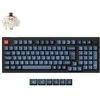 Klaviatūra Keychron V5 Max, 96 %, laidinis ir belaidis, radijo dažnių belaidis ryšys + „Bluetooth“, mechaninis, RGB LED, juodas, pilkas