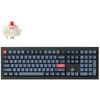 Klaviatūra Keychron V6 Max, pilno dydžio (100%), laidinis ir belaidis, RF belaidis + Bluetooth, mechaninė, RGB LED, juoda, pilka