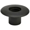 Kierulff MB Juodas dūminis 100 mm sieninis lizdas 90 - sieninis lizdas, tiesus 90 mm su rozete, flanšo plotis 50 mm