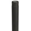 Kierulff MB juodas dūmų vamzdis 80 mm / 500 mm ilgio - ilgis 500 mm x 1 mm su keramine tarpine