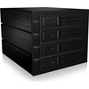 ICY BOX IB-564SSK - kietasis diskas - SAS - SATA - Serial ATA II - Serial ATA III - Juoda - Aliuminis - SATA (56004)