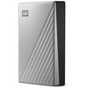 Kietasis diskas 2,5 Western Digital My Passport Ultra Mac 6TB Sidabrinis USB-C/USB3.0 HDD 6,35cm 2,5Zoll Metal finish RTL portable external