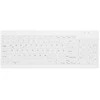 „Contour Design Contour Active Key QuickClean“ medicininė klaviatūra su nuimamu dangteliu, kompaktiška, belaidė, balta, PN C7012, belaidė, radijo dažnio belaidė, žirklinio mygtuko jungiklis, QWERTY, balta