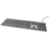 Klaviatūra Deltaco TB-801 - Full-size (100%) - USB - Membrane - QWERTY - Pilkas