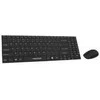 Klaviatūra Esperanza EK122K, Full-size (100%), Wireless, RF belaidė, QWERTY, Juodas, su pele